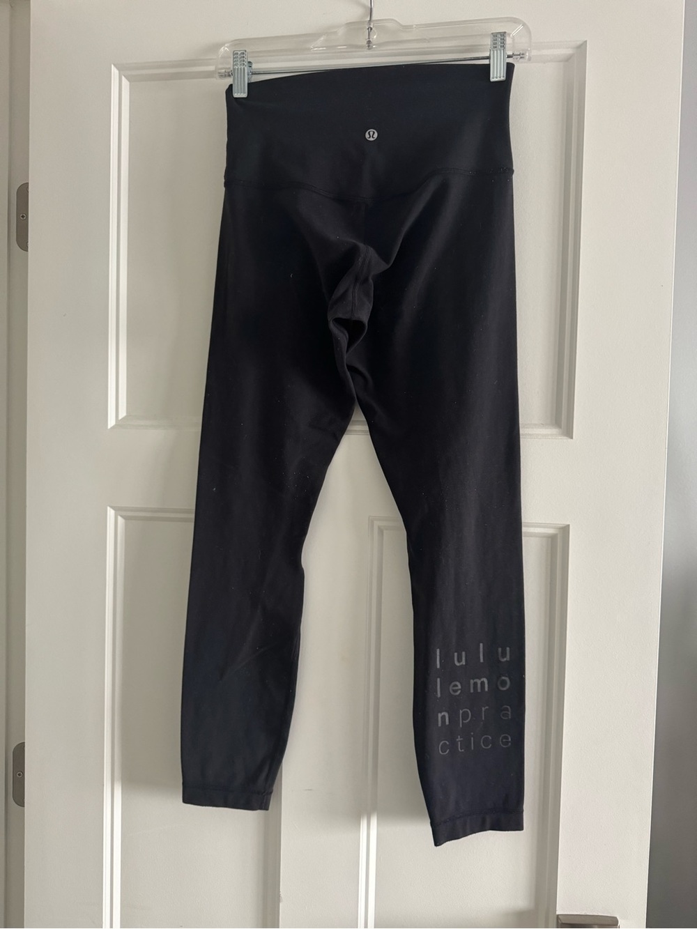 lululemon athletica Kids Black Performance Leggings with Logo